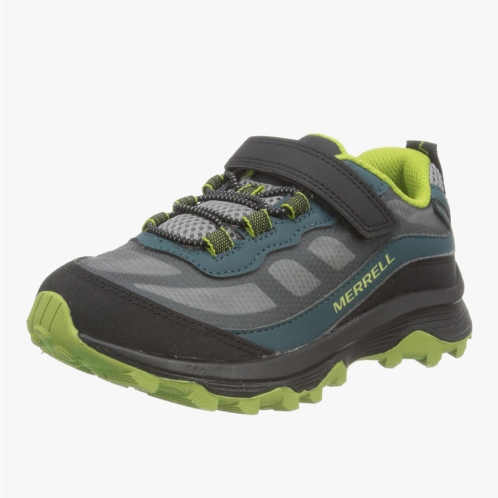 Merrell Green and Black Sneakers with Trail-Ready Design